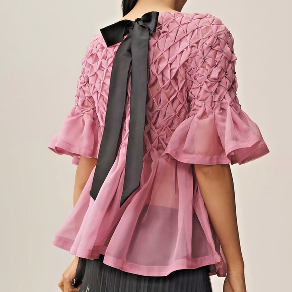 Pink Anthropologie Swing Top! - Picture 2 of 3